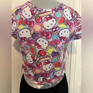 Colorful Hello Kitty Graphic Tee